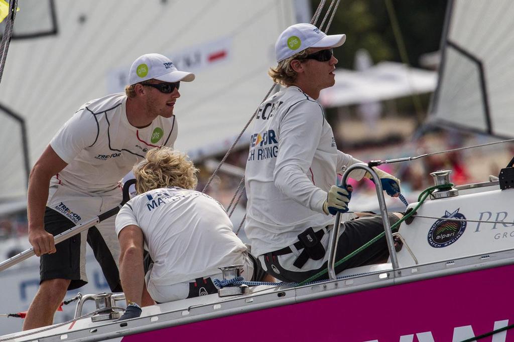 Nicolao Sehested and his team were on form today at Sopot Match Race ©  Robert Hajduk / WMRT